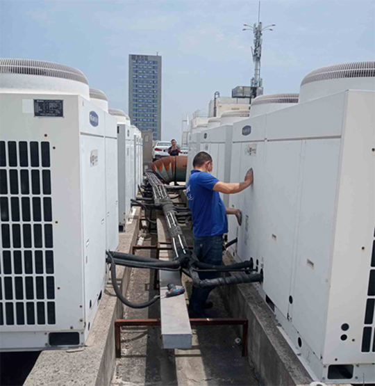 光山中央空调制热和不制冷系统维修方法